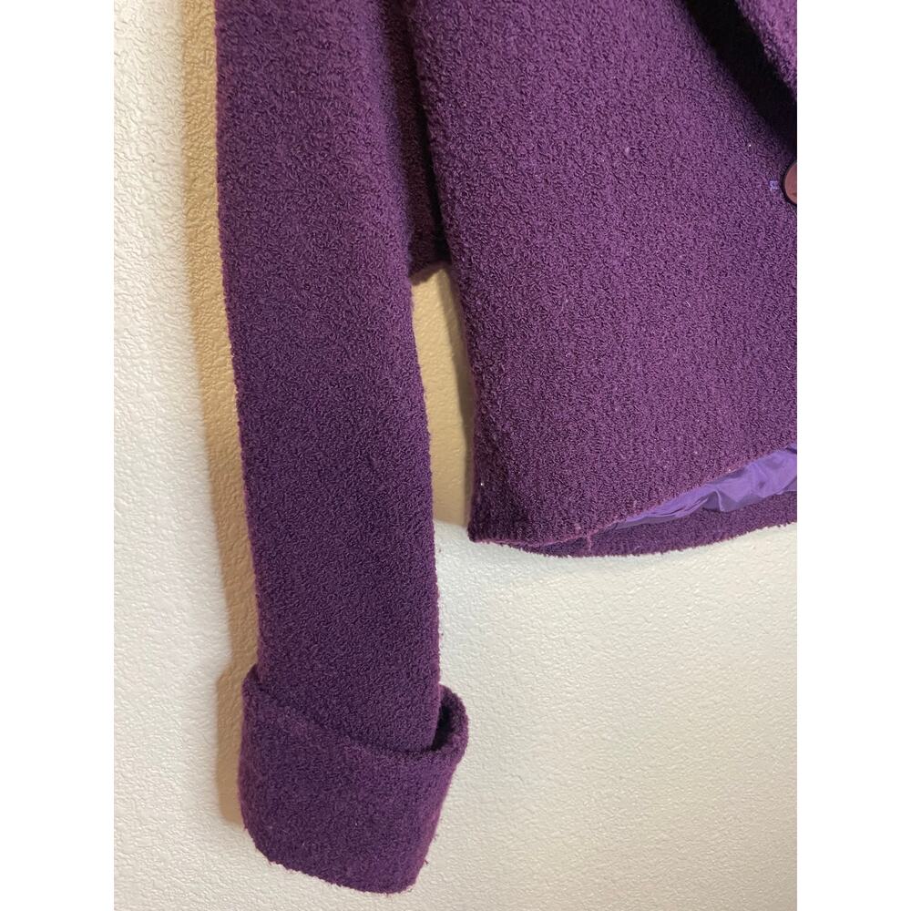 VTG Paul Alexander Wool Blend Retro Terry Cloth Textured Cropped Womens Blazer 6 - Picture 4 of 10